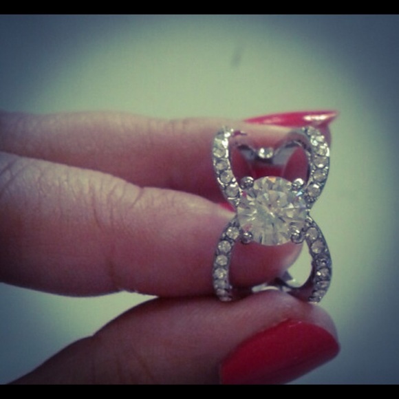 Natural 3.97CT White Sapphire Infinity S925 Ring - Picture 6 of 8